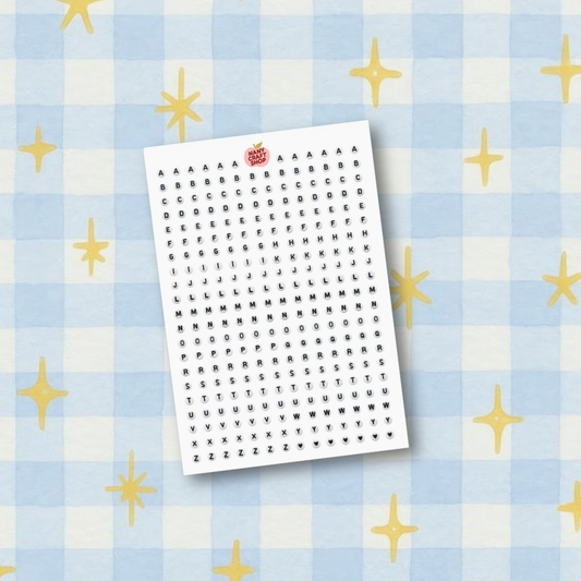 PRÉ-COMMANDE I Stickers lettres 𝜗ৎ